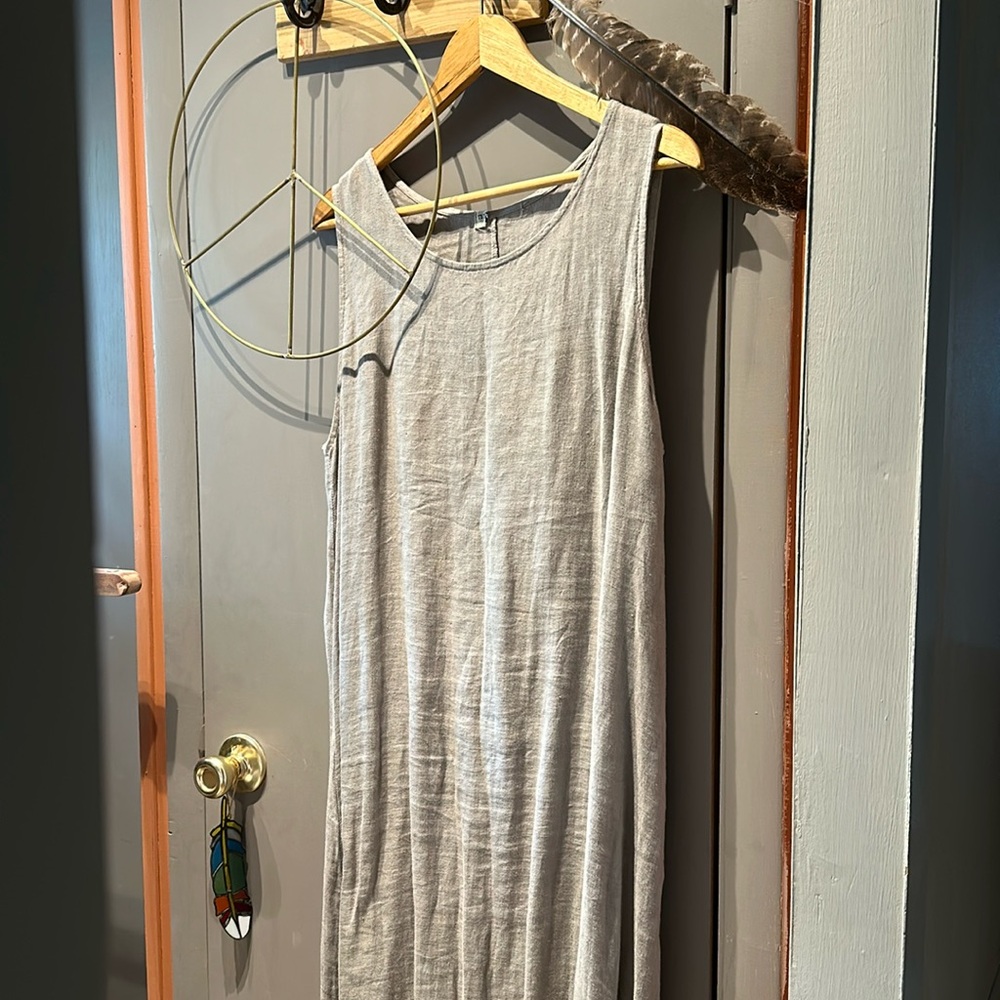 Linen hippie dress